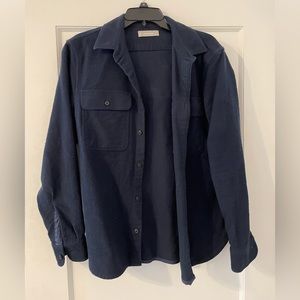 Everlane Navy Blue Shirt Jacket